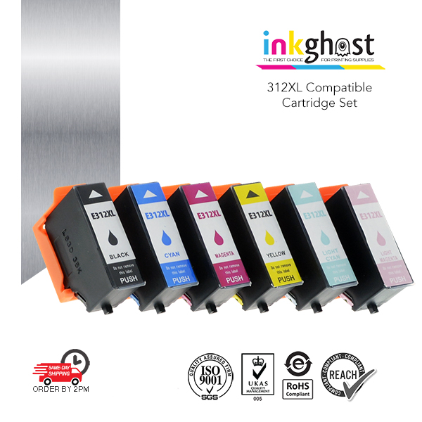 Inkghost dye ink cartridges for 312XL Epson